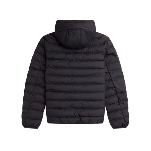 Piumino corto Uomo con cappuccio Nero Fred Perry- Francavilla Moda